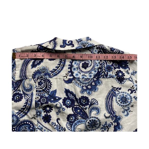 Polished Jones New York Paisley Linen Blend Blazer XS Officecore - Picture 12 of 16